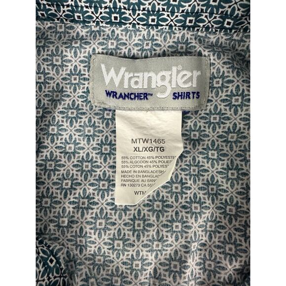 Wrangler Wrancher XL Long Sleeve Shirt With Pearl Buttons - Picture 6 of 6